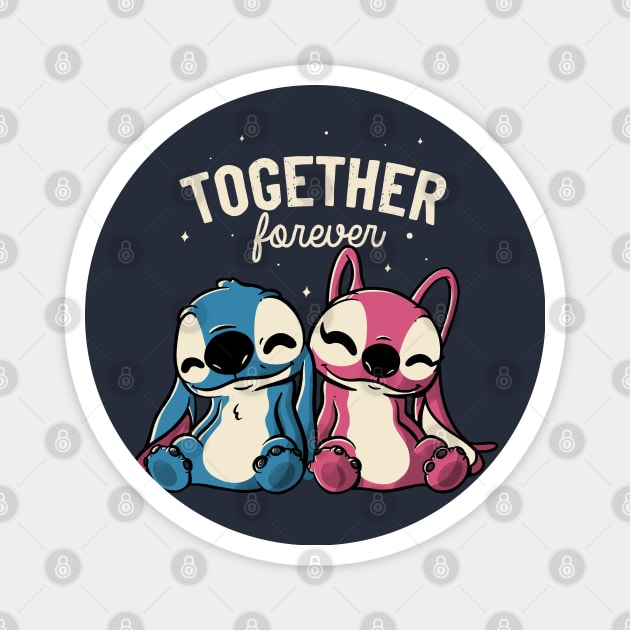 Together Forever Cute Lover Gift Magnet by eduely